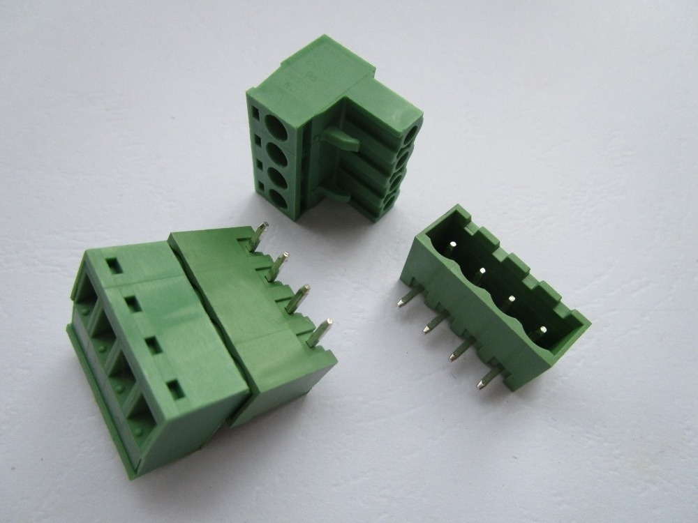 3 Way Terminal Block Connector 5.0mm Pitch Green Terminal Block