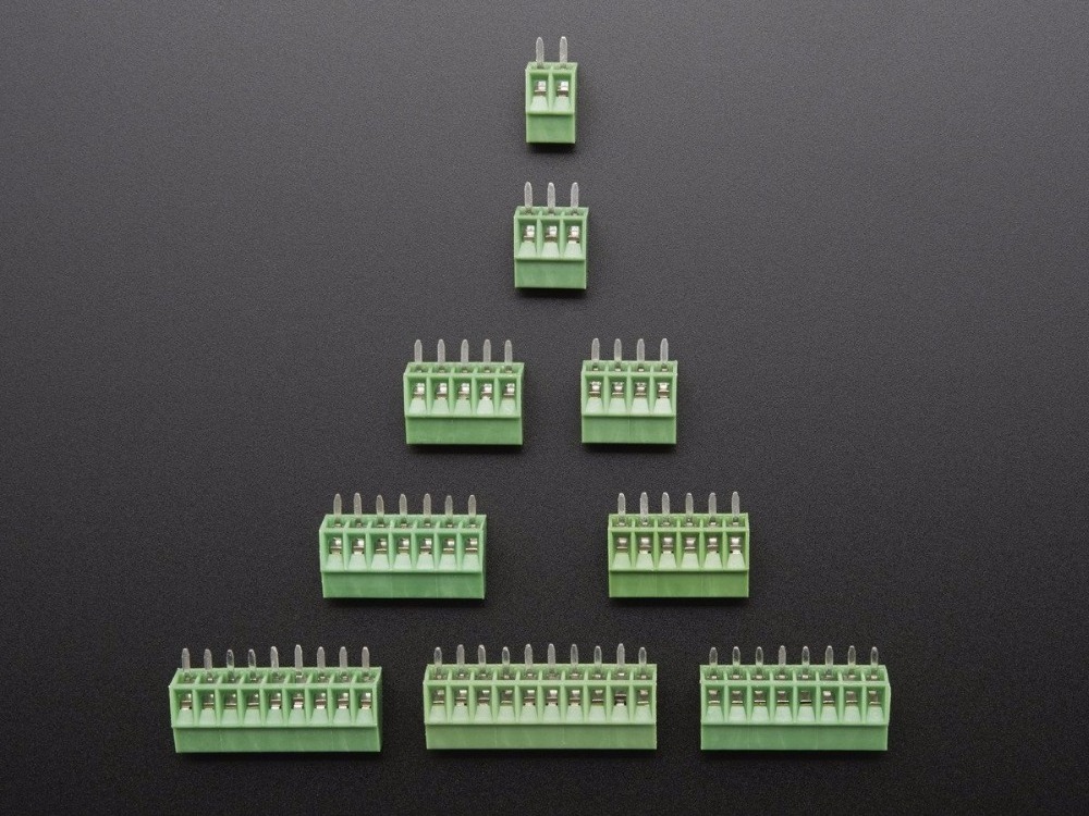 3 Way Terminal Block Connector 5.0mm Pitch Green Terminal Block