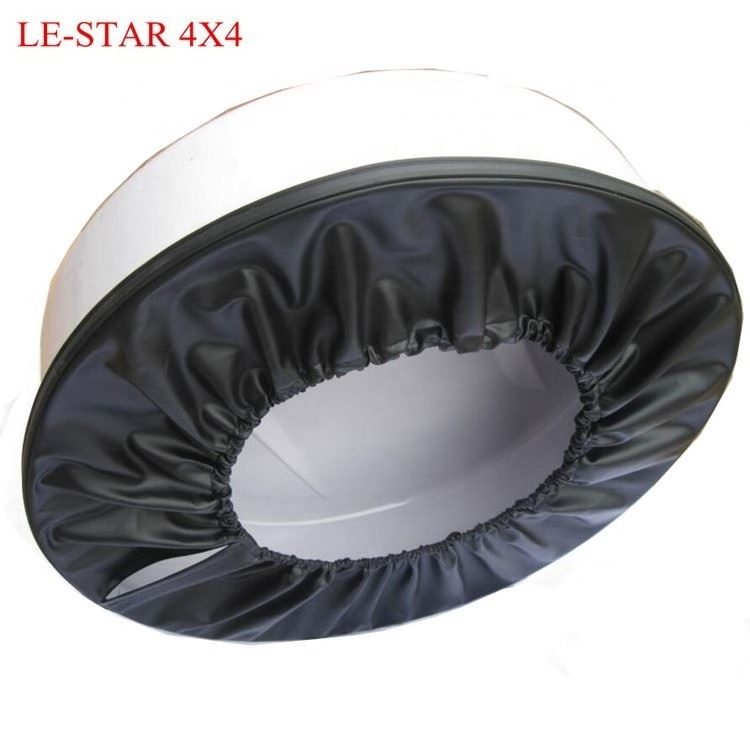 LE-STAR 4X4 UNIVERSAL SPARE TIRE COVER WHITE FOR SUV L/C FJ100