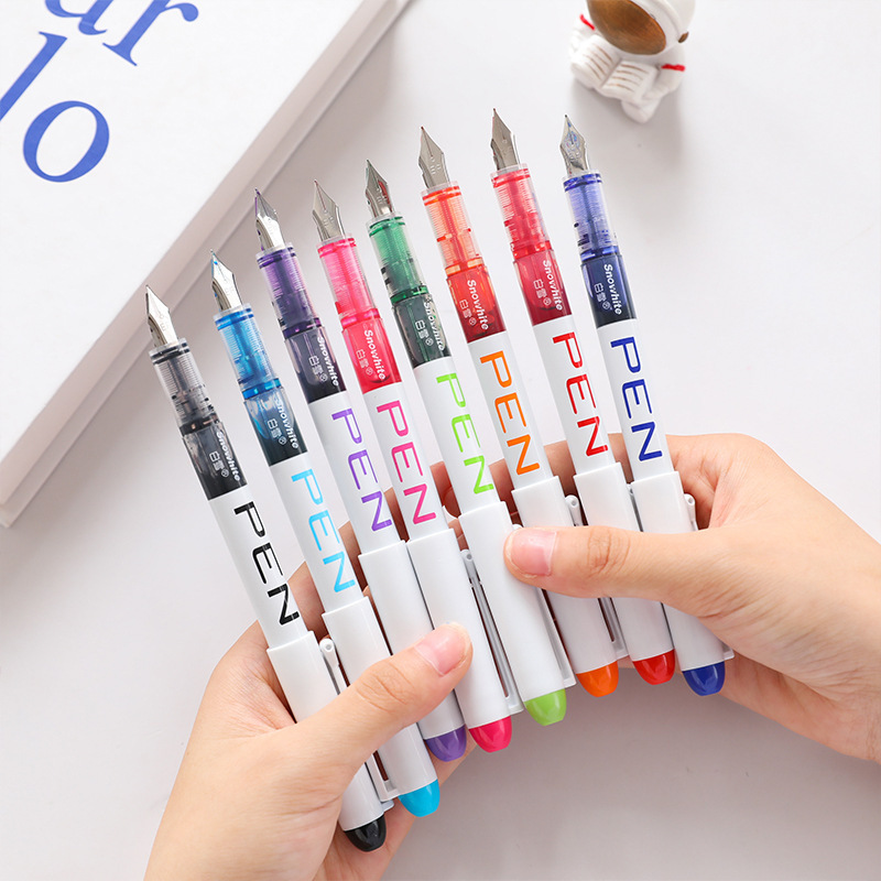 In stock ink pen for school simple large capacity ink 0.38 signature pen office stationery