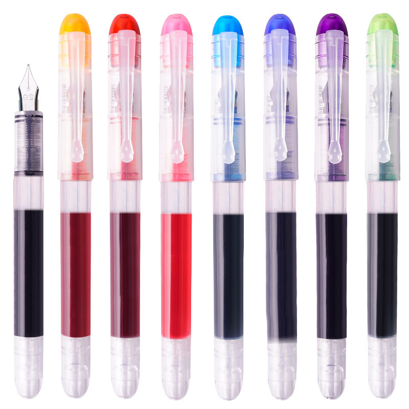 In stock ink pen for school simple large capacity ink 0.38 signature pen office stationery