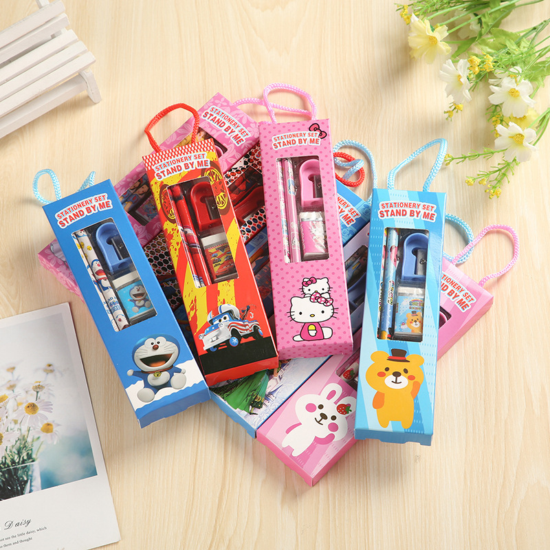 Elementary pencil stationery combination suit school supplies kindergarten children's day, birthday gift wholesale prize