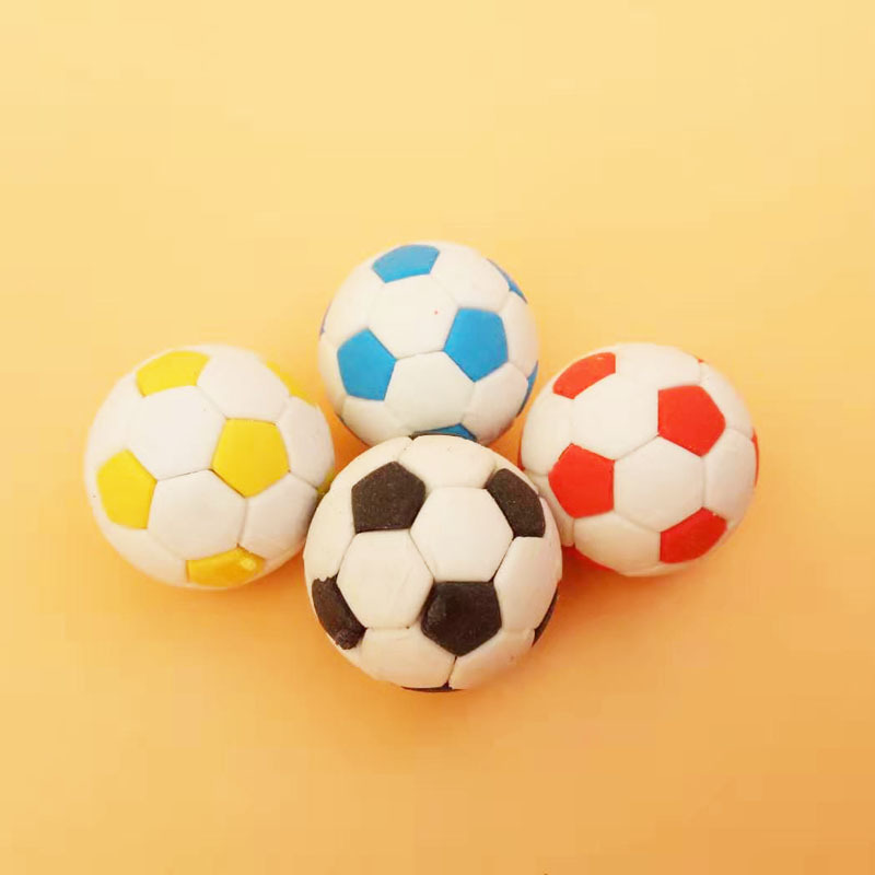 Creative three-dimensional 3D cartoon football shaped football eraser