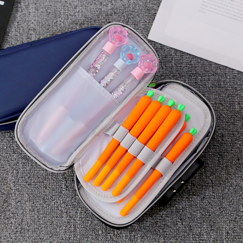 Creative students password lock boys pen case large capacity writing case