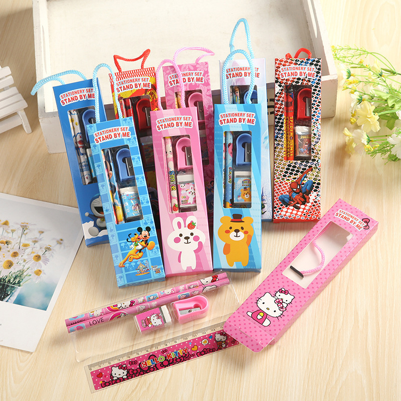 Elementary pencil stationery combination suit school supplies kindergarten children's day, birthday gift wholesale prize