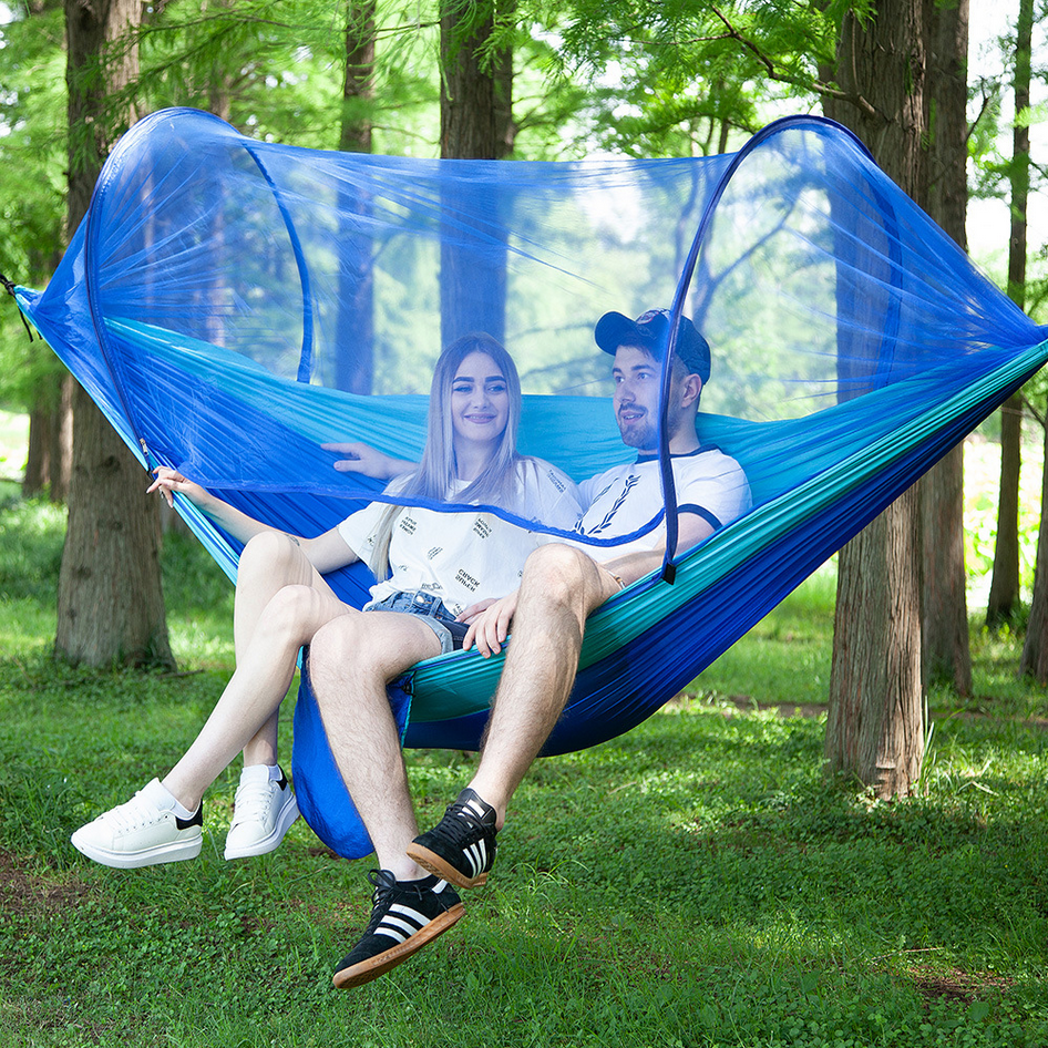 Out door cheaper Light weight Parachute Portable forest camping hammock for hiking