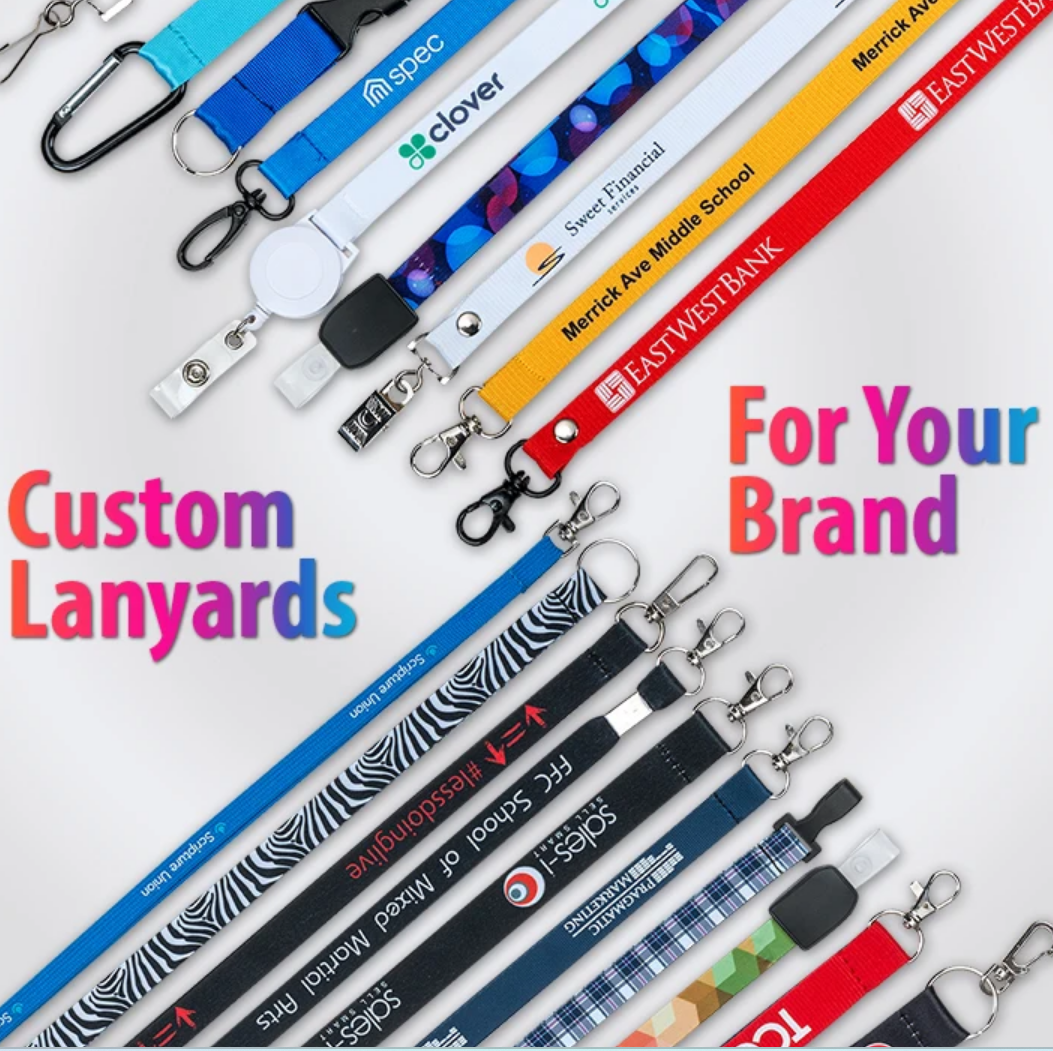 Custom Logo Dye Sublimation Polyester Key chain Lanyard Wholesale Neck Lanyard Strap