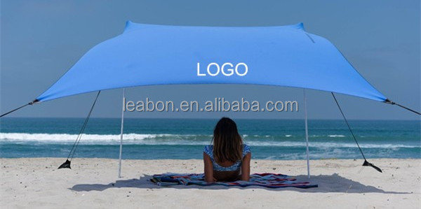 2024 New Umbrella Sun Shade Shelters leisure holiday portable Beach Tent with Sand Bag