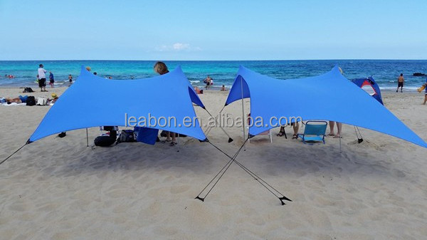 2024 New Umbrella Sun Shade Shelters leisure holiday portable Beach Tent with Sand Bag