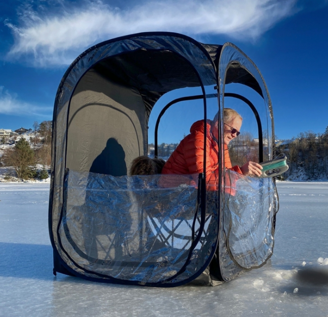 Popular easy install sports pod pop-up game watch outdoor transparent ice fishing portable tent