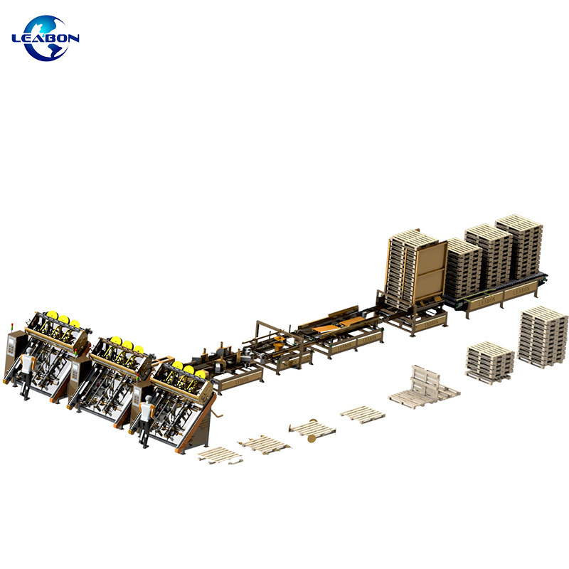 Wood Pallet Nailing Machine Automatic Pallet Production Line