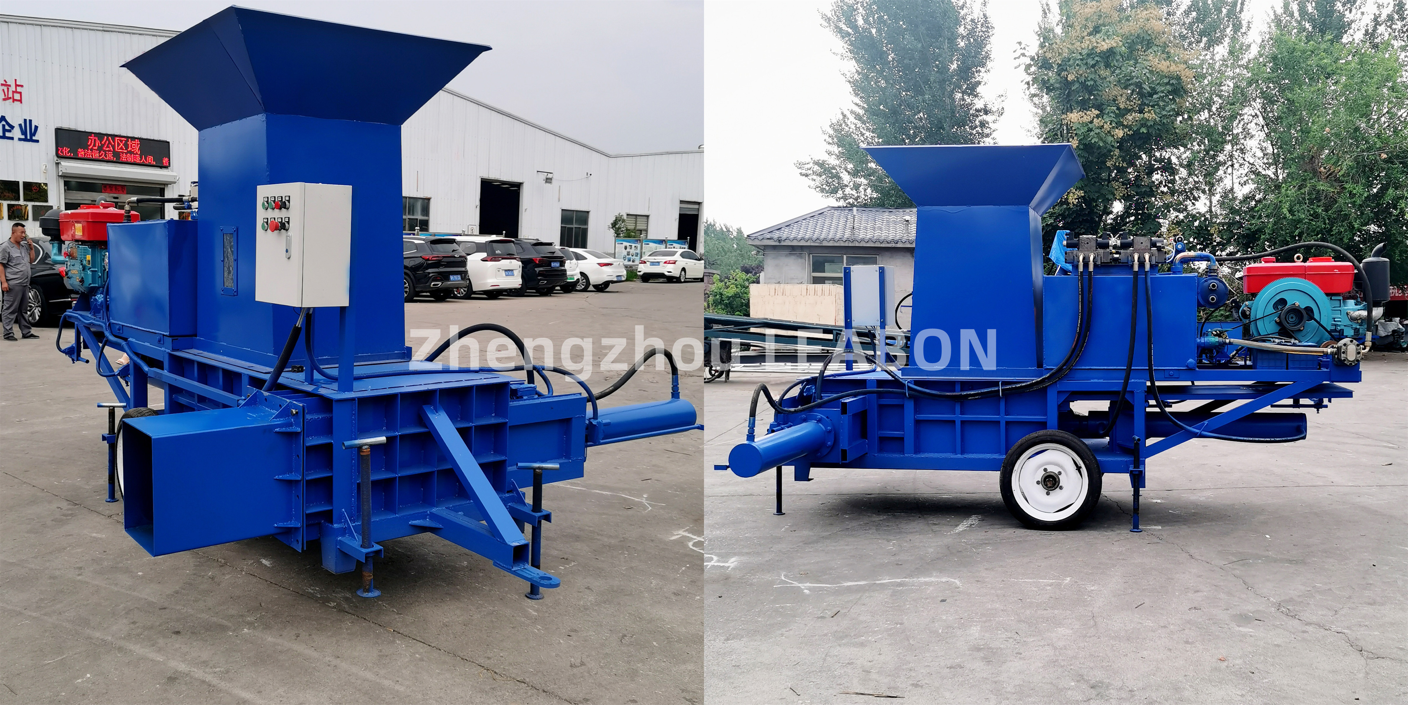 Animal Feed Hay Corn Straw Silage Square Baler Hydraulic Horizontal Grass Baler Press Machine