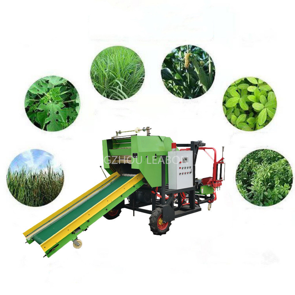 Diesel Engine Mini Grass Hay Corn Silage Baler/Corn Silage Baler Machine/Corn Silage Square Baler Press Machine for Hot Sale