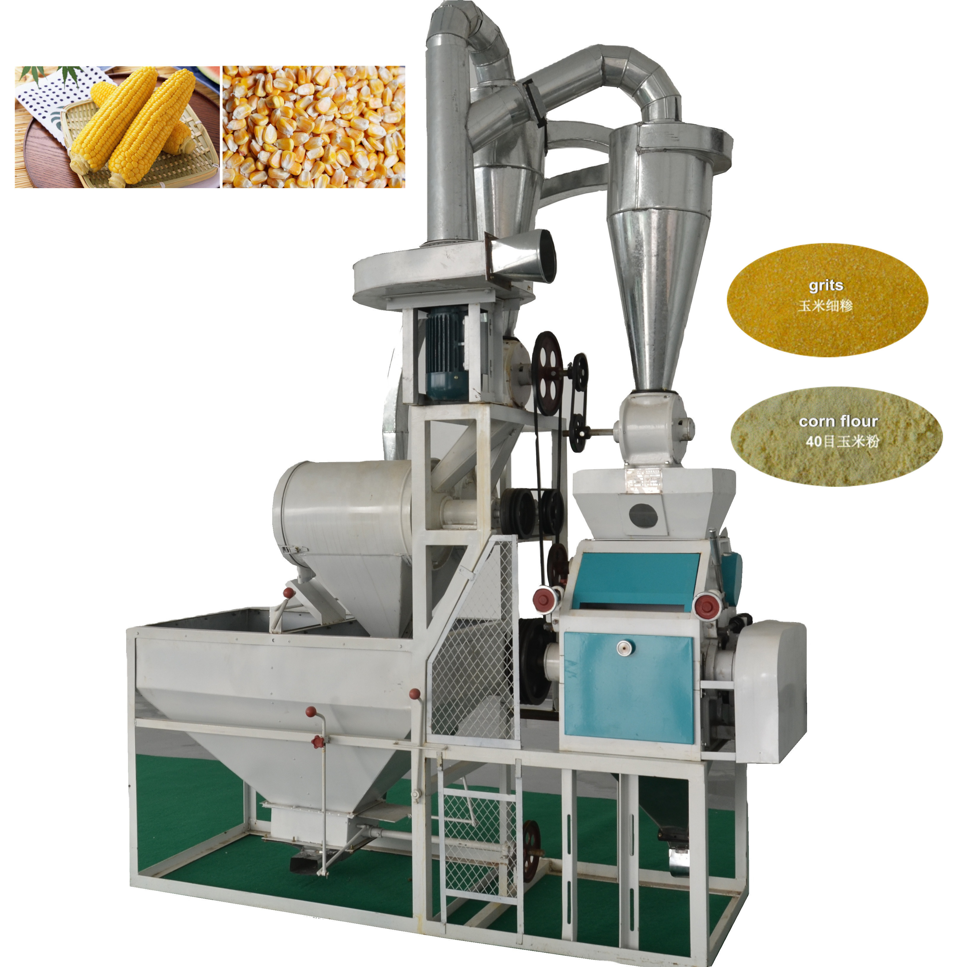 Wheat Corn Meal Flour Milling Machine Maize Grinding Mill Prices in zimbabwe