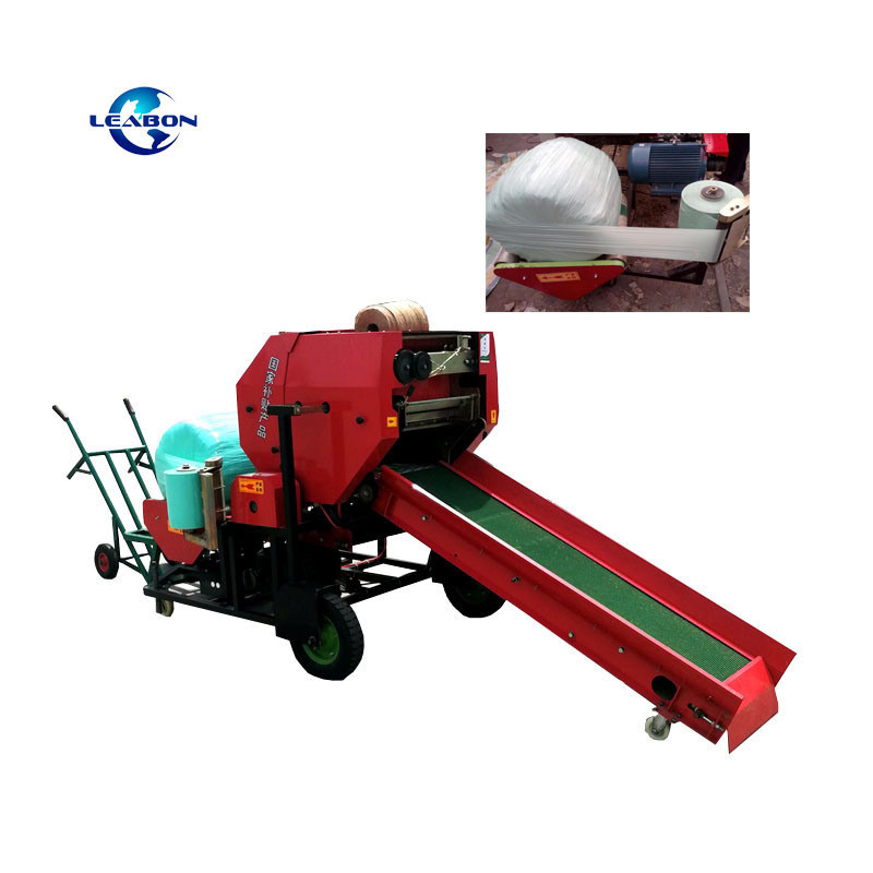 Electric Motor Packing Mini Hay Alfalfa Grass Wrapper Roll Baler price for sale