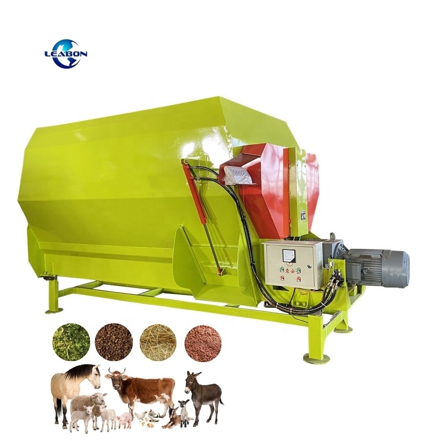 Factory Livestock Cattle Sheep Feed Mixer CE Approved 1000-2000kg/H Vertical PTO TMR Feed Mixer