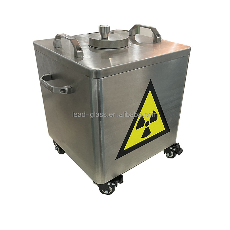 Nuclear Medicine Radiation Protection,Lead Containers Transfer Window Garbage Storage Box