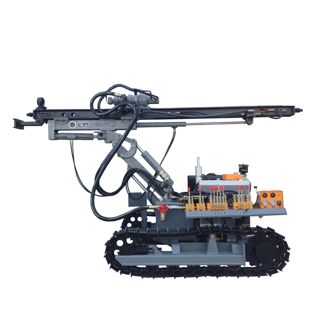 20m small tunnel portable crawler hydraulic diesel DTH soil drilling machine for blasting hole HC725B1