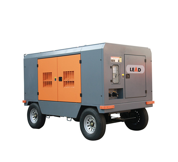 China manufacturer high cfm 141 kw 15 bar portable diesel engine screw mining air compressor 141SCY-15