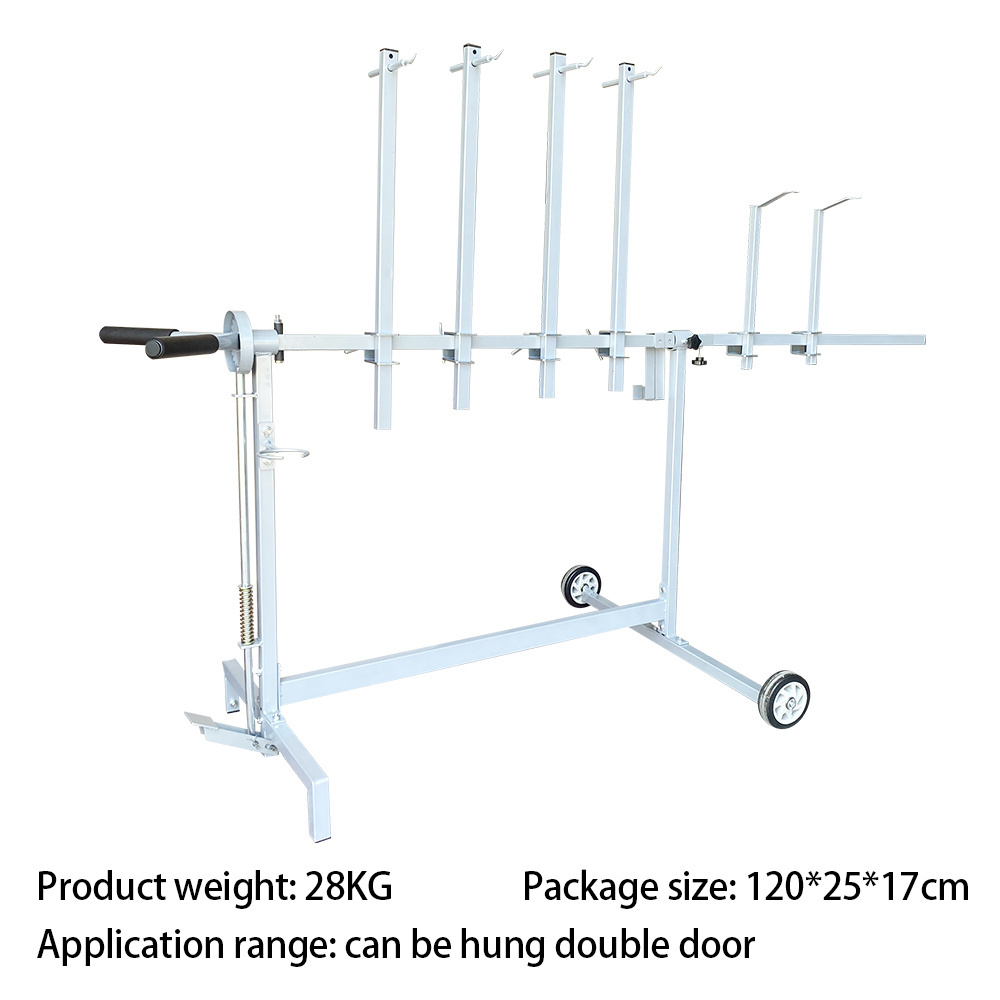 Auto Multi-function Vehicle Door Paint Stand Universal Brake Wheel Move Frame Bumper Polishing Stand Use in Spray Booth