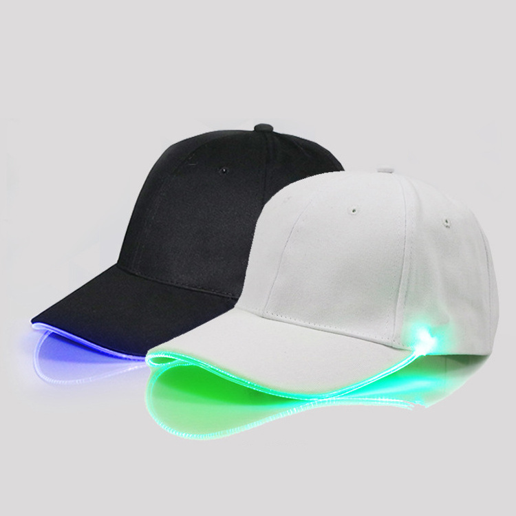 Optical Baseball Running Glowing Adults Custom Christmas Party LED Light Hat