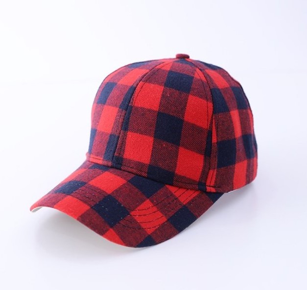 High Messy Buns Trucker Ponycap Hat Hallow Out Check Mesh CrissCross Baseball Hat Women Plaid Baseball Ponytail  Hat