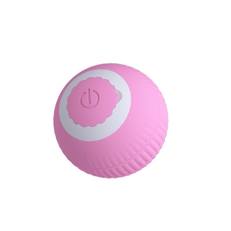 Outdoor pet toy ball silicone rubber bite resistant boredom automatic rolling ball fun cat ball pet toy