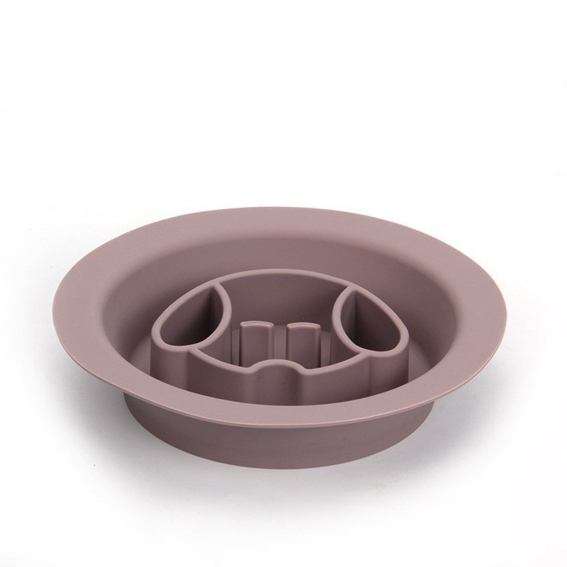 Wholesale Silicone Pet Feeder Dog Choke Prevention Bowl Outdoor Anti slip Bowl Pet Food Eat Slow Food Plate Slow Food Bowl