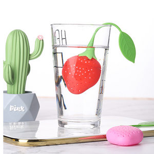 Kitchenware Tea Strainer Non-toxic Strawberry Silicone Tea Brewer Tea Bag Teapot Gadgets