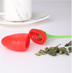 Kitchenware Tea Strainer Non-toxic Strawberry Silicone Tea Brewer Tea Bag Teapot Gadgets