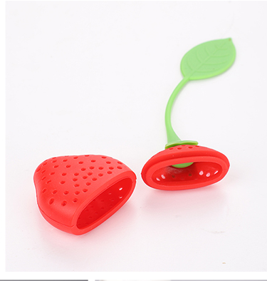 Kitchenware Tea Strainer Non-toxic Strawberry Silicone Tea Brewer Tea Bag Teapot Gadgets