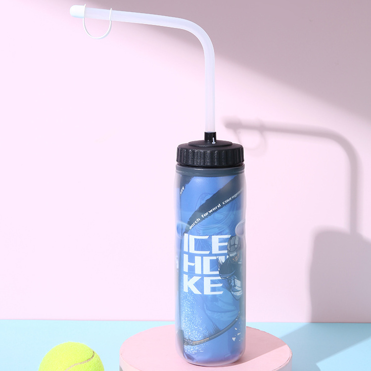 Leak-Proof Drinking Jug motivational gallon Ice Hockey water bottle 600 ml Sports Double Wall Bottle