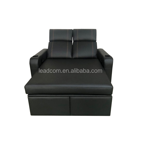 LEADCOM LS-B865 luxury cinema vip theater chair cinema power sofa bed recliner theatre sofa