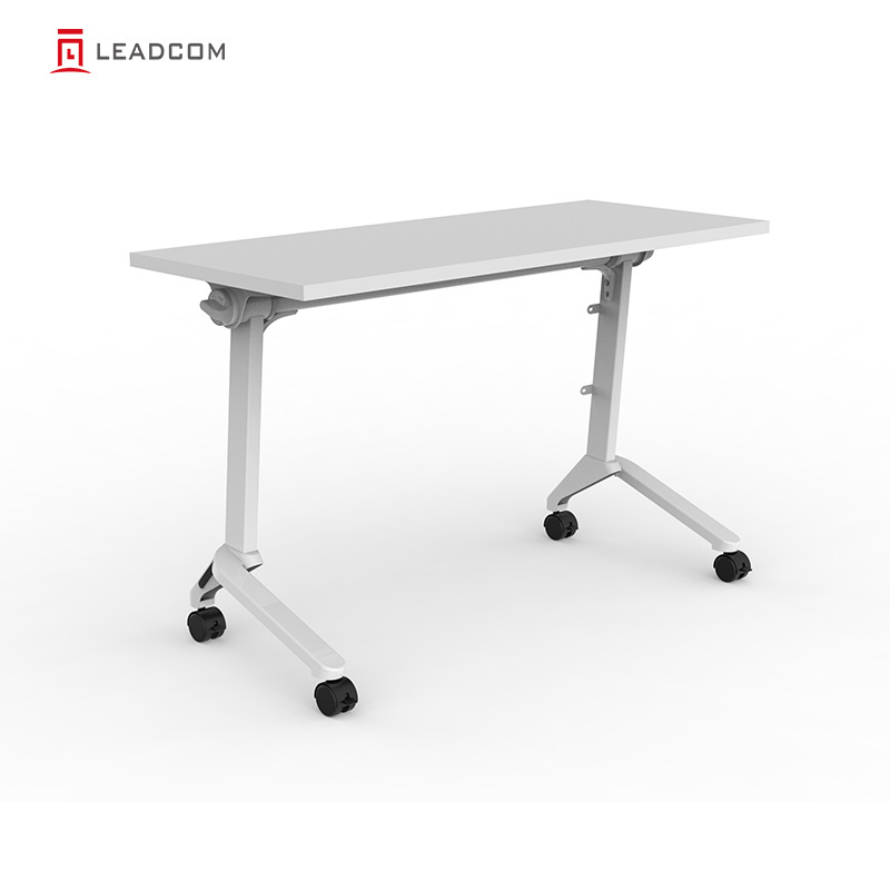 LEADCOM Mateo LS-703 Office Furniture and School Desk Folding Foldable Training Room Table with Wheels training table desk