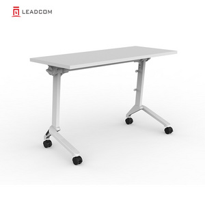 LEADCOM Mateo LS-703 Office Furniture and School Desk Folding Foldable Training Room Table with Wheels training table desk