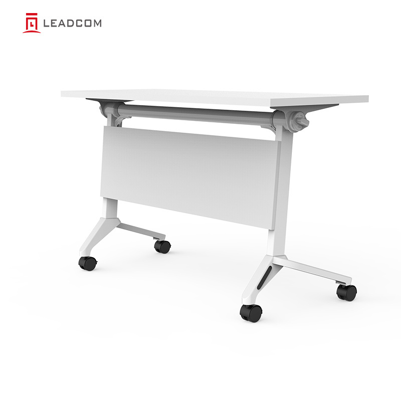 LEADCOM Mateo LS-703 Office Furniture and School Desk Folding Foldable Training Room Table with Wheels training table desk