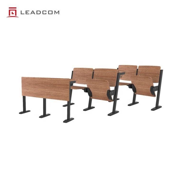 Leadcom LS-426 wooden University Furniture College Lecture Hall Seat Fixed School Chair Classroom Students Desk