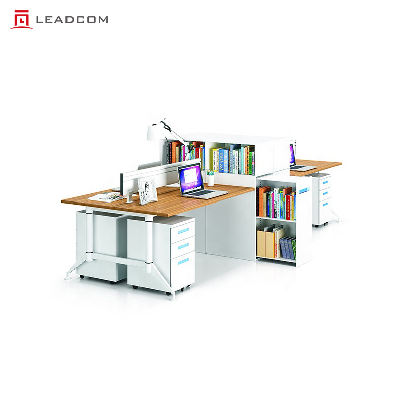 LEADCOM ODEON LS-4-18CT 180 degree Workspace Office Furniture Computer Table Desks 180 Degree Workstation for 2, 4, 6, 8 Person