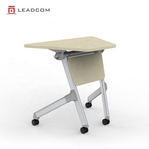 LEADCOM CLARENCE LS-424BS Office Furniture Foldable office training Meeting conference Room Table school flip top meeting table