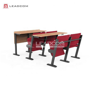 Leadcom LS-426 wooden University Furniture College Lecture Hall Seat Fixed School Chair Classroom Students Desk