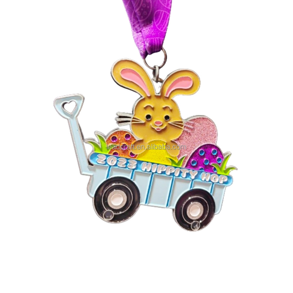 Factory Custom Design Zinc Alloy Gold Plated Cute Sport  Souvenir Christmas Kids Medal