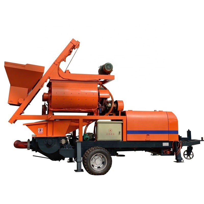 JBC40 mobile mini truck concrete mixer pump with self-chassis