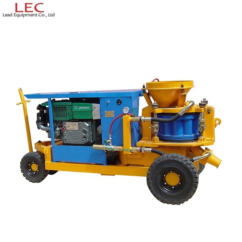 Leadcrete Diesel Shotcrete Machine Gunite Concrete Spray Machines used for hydropower project