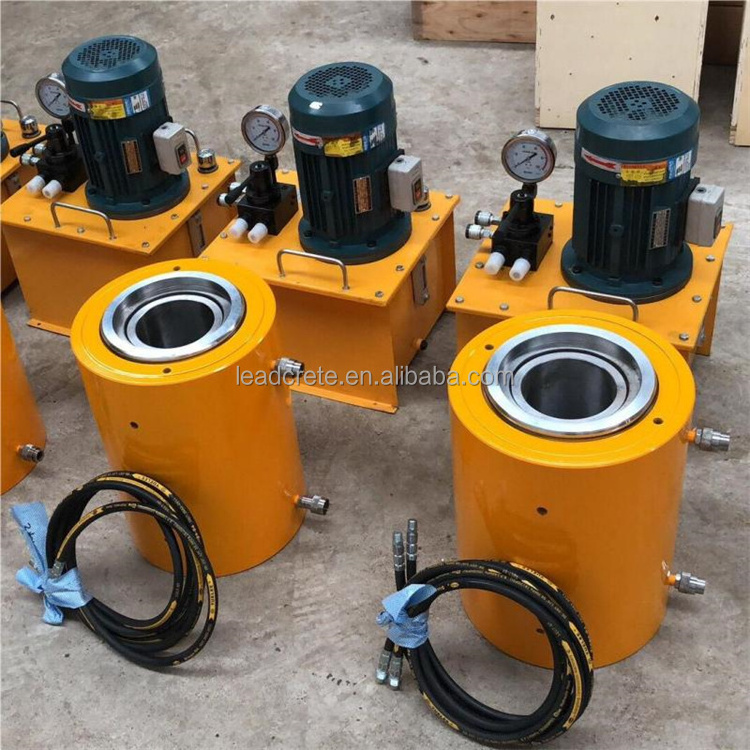 100 Ton 250 Ton 300 Ton 500 Ton 450 ton Steel Strand Post Tension Electric Hydraulic Prestressed cylinder hollow jack