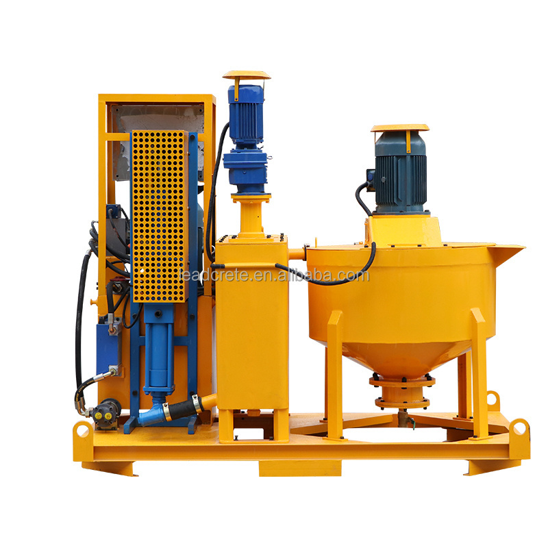 Compact structure electric mixer mixing cement water and additive bentonite metax grout mixing plants