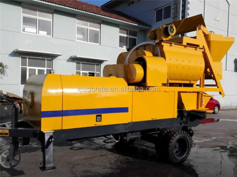 JBC40 mobile mini truck concrete mixer pump with self-chassis