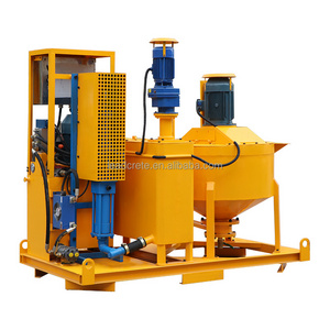 Compact structure electric mixer mixing cement water and additive bentonite metax grout mixing plants