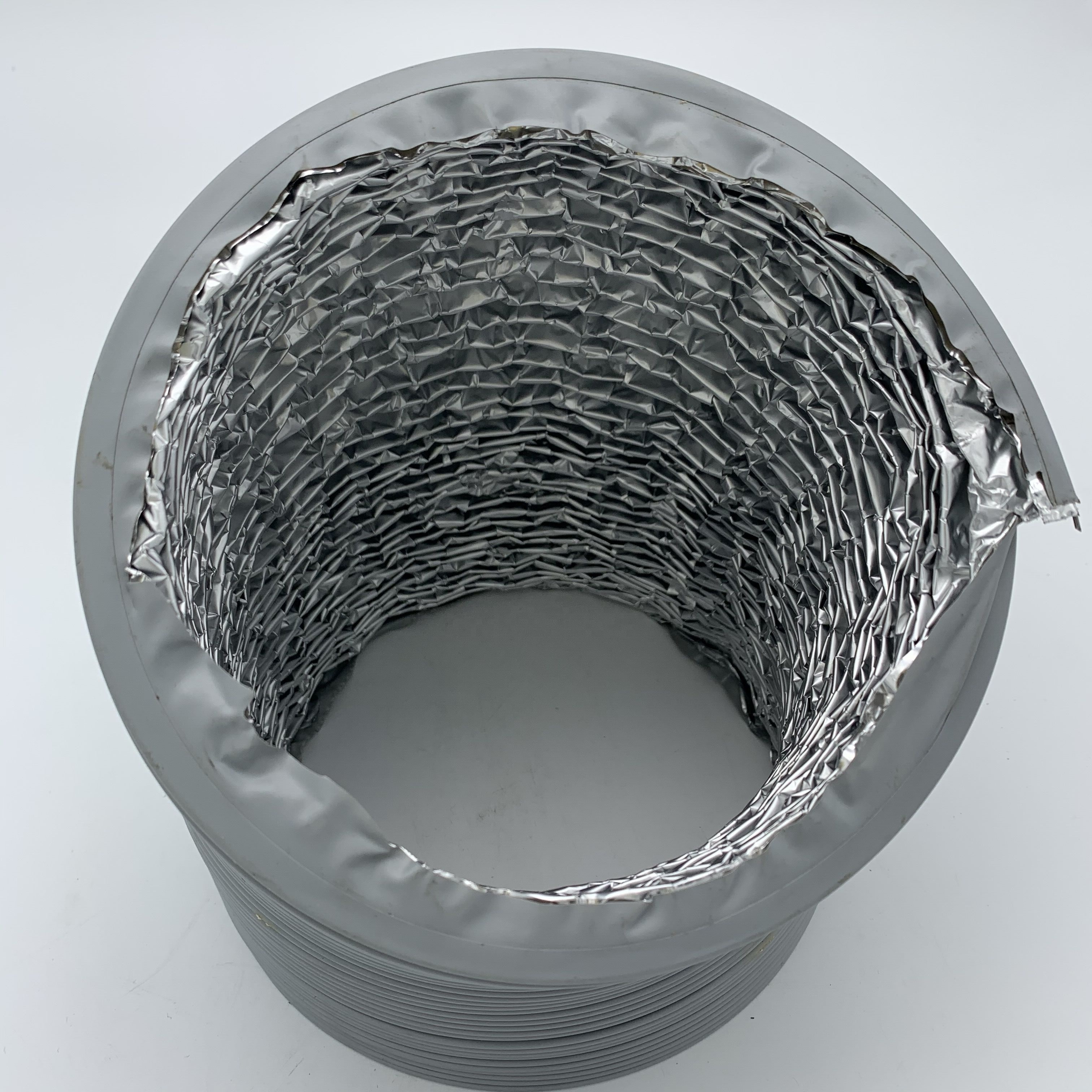 New LAS series Single Layer Aluminum Flexible Duct 1 layer aluminum 1 layer polyester suit for air conditioning systems