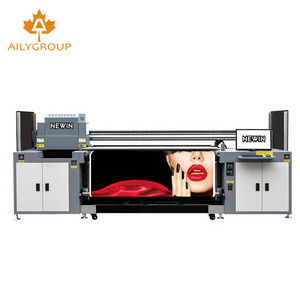 flatbed uv wallpaper 3d Uv Hybrid  printing machine for leather wall paper printing