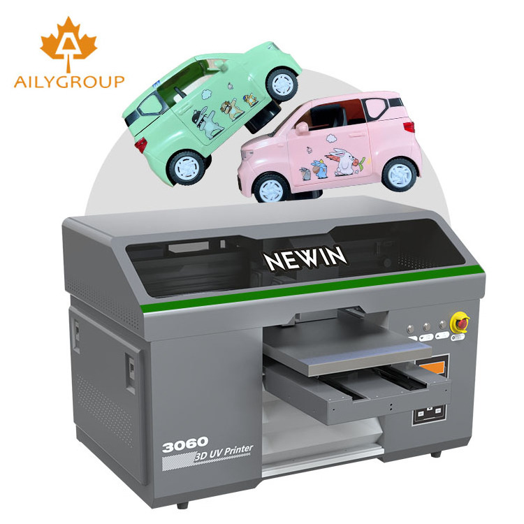 NEWIN Uv3060 Flatbed Uv Printer Double Print Head Xp600 Electric Credit Card Imprinters A3 Fully Automatic Uv Flatbed Printer